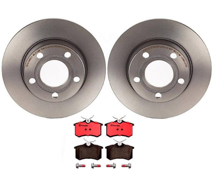 Brembo Brakes Kit Pads and Rotors Rear (255mm) (Ceramic) Brembo 1535510KIT